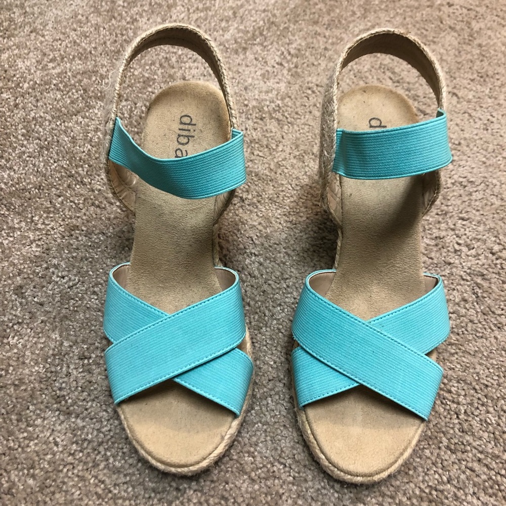 Diba teal wedges...like new